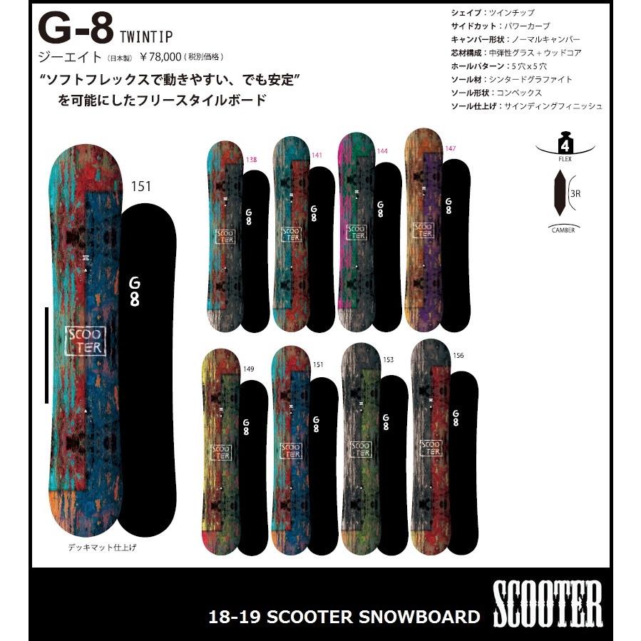 18 19 スノーボード Scooter Scooter Snowboard G 8 スクーター スノーボード ジーエイト19 G 8 Scg8 Abeamwebstore