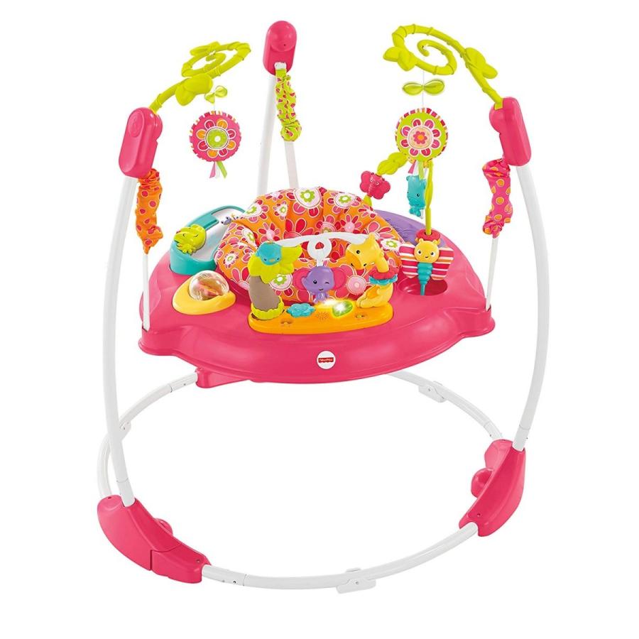 フィッシャープライス 運動 ジャンパルー ピンク ペタル Fisher Price Fisher Price ジャンパルー Jumperoo 赤ちゃん ベビー 室内遊具 運動 折り畳める アカムス店