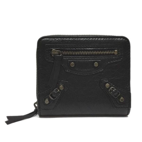 バレンシアガ 財布 Balenciaga レディース D940t 二つ折財布 レディース クラシック ビルフォルドジップ 財布 D940t 1000 レザー ブラック D940t 1000 アルターエゴ