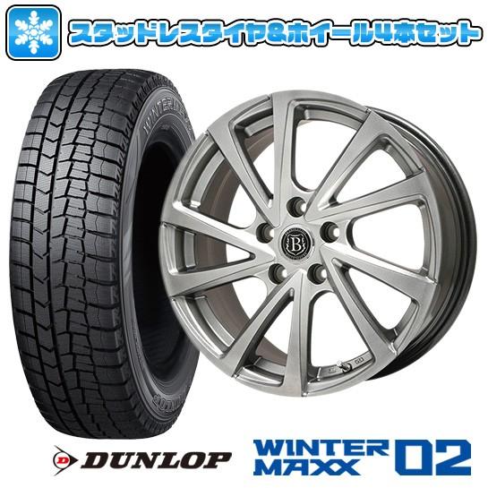 スタッドレスタイヤ ホイールセット E04 フリード 5 5j 5穴 114 ダンロップ 自動車 ウインターマックス02 Wm02 185 65r15 15インチ Brandle E04 5 5j 5 50 15 Arktire アークタイヤ