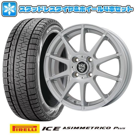 スタッドレスタイヤ ホイールセット タイヤ ホイール 5穴 114 ピレリ ウィンター アイスアシンメトリコ プラス 5穴 114 ホイールセット 195 65r15 15インチ Ark10ss 6j 6 00 15 Arktire 36 アークタイヤ