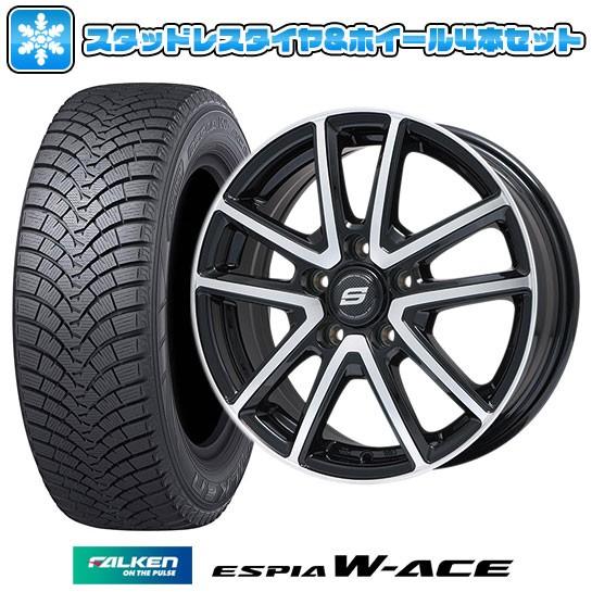 スタッドレスタイヤ ファルケン ホイールセット 5穴 114 自動車 W Ace ファルケン エスピア W Ace 195 65r15 15インチ Brandle M61bp 6j 6 00 15 Arktire 36 アークタイヤ