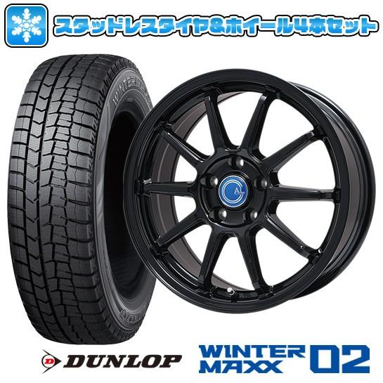 超特価激安 のスタッドレスタイヤ ホイールセット 5穴 114 ダンロップ ダンロップ ウインターマックス02 Wm02 215 5穴 114 カルッシャー 45r18 18インチ Brandle Line カルッシャー ブラック 7 5j 7 50 18 Arktire 4281 866 アークタイヤ 上品格安sale