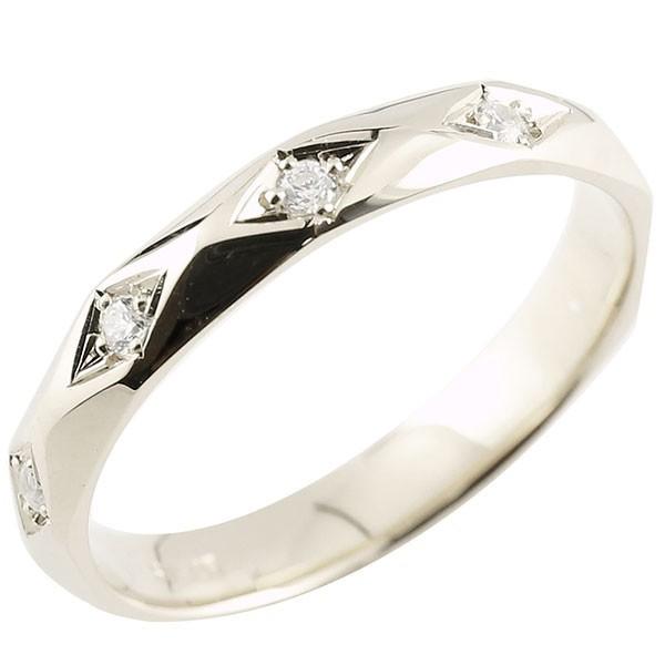 ピンキーリング ダイヤモンド プラチナ ダイヤリング カットリング 指輪 婚約指輪 Pt900 カットリング 菱形 ダイヤリング Pt900 宝石 送料無料 dp100 かがやきジュエリー工房アトラス