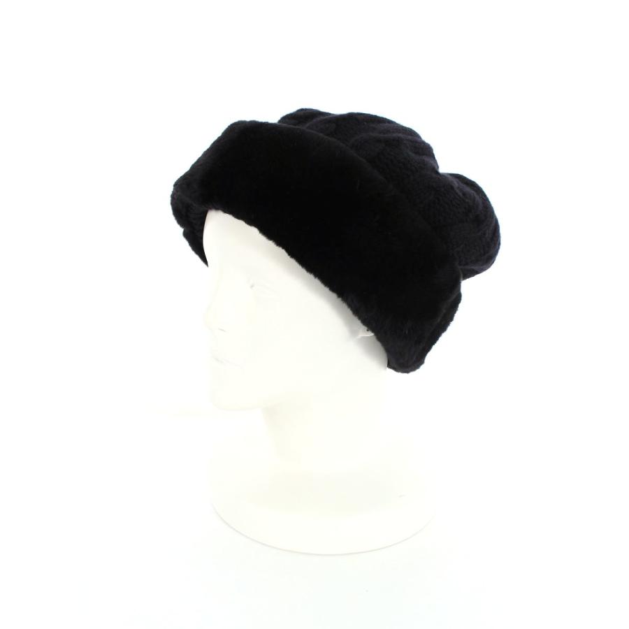 フォクシーブティック ファッション小物 ニット帽 カシミヤ ビープライスのフォクシーブティック ヌートリアファー Cashmere Cap F