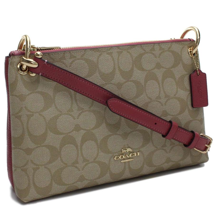 超熱のコーチ Coach 斜め掛け シグネチャー F コーチ 斜め掛け ショルダーバッグ F Imp4j ベージュ系 ピンク系 Coaf ビッグヒット 店100 本物の