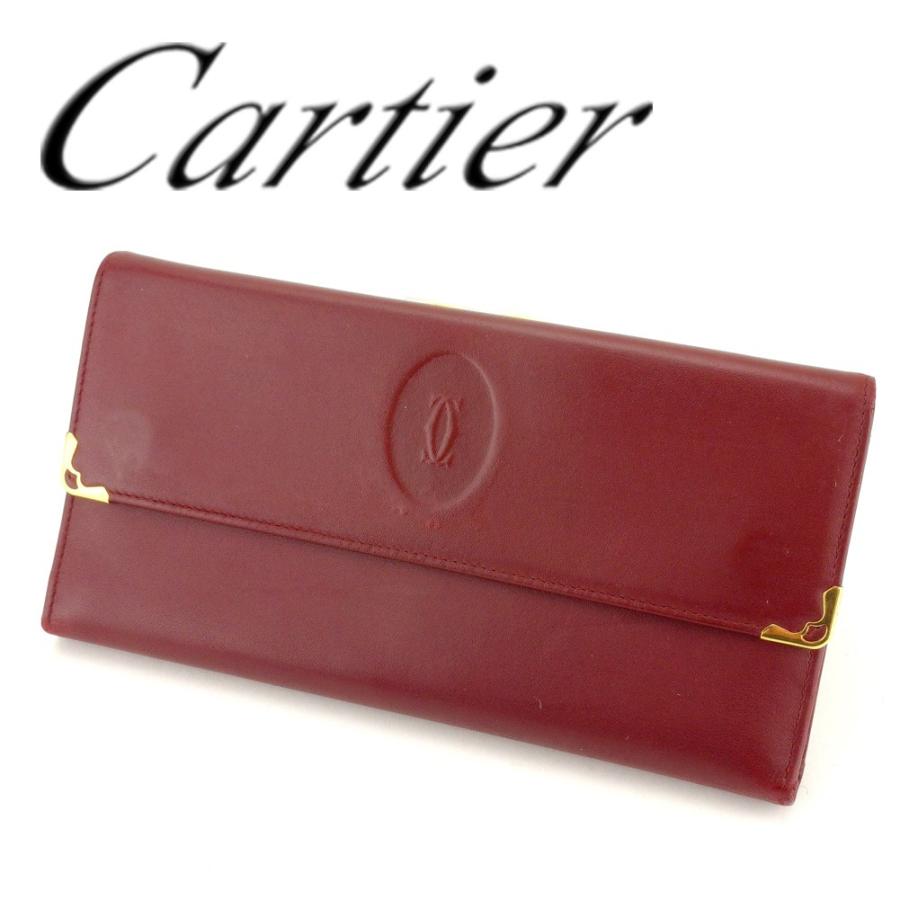 カルティエ Cartier 長財布 がま口 財布 長財布 ファッション レディース レディース メンズ マストライン 中古 人気 セール T64 T64 Brand Depot