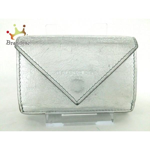 BALENCIAGA 391446 ペーパーミニウォレット 3つ折り財布 391446 ...