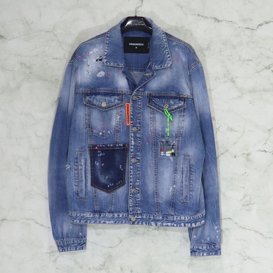 Dsquared2 Ds Overjean Jacket Reve ディースクエアード Gジャン ジャケットアウター ファッション Gジャン デニム Mサイズ メンズ Mサイズ Lサイズ 1 002 1921 401 03 人気ブランド市場