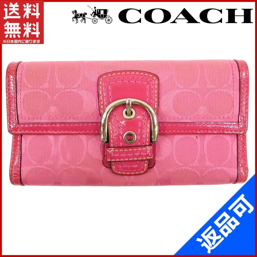 半額セール 長財布 長財布 コーチ コーチ 財布 Coach 長財布 シグネチャー 中古 X X ブランドセレクトショップbrands