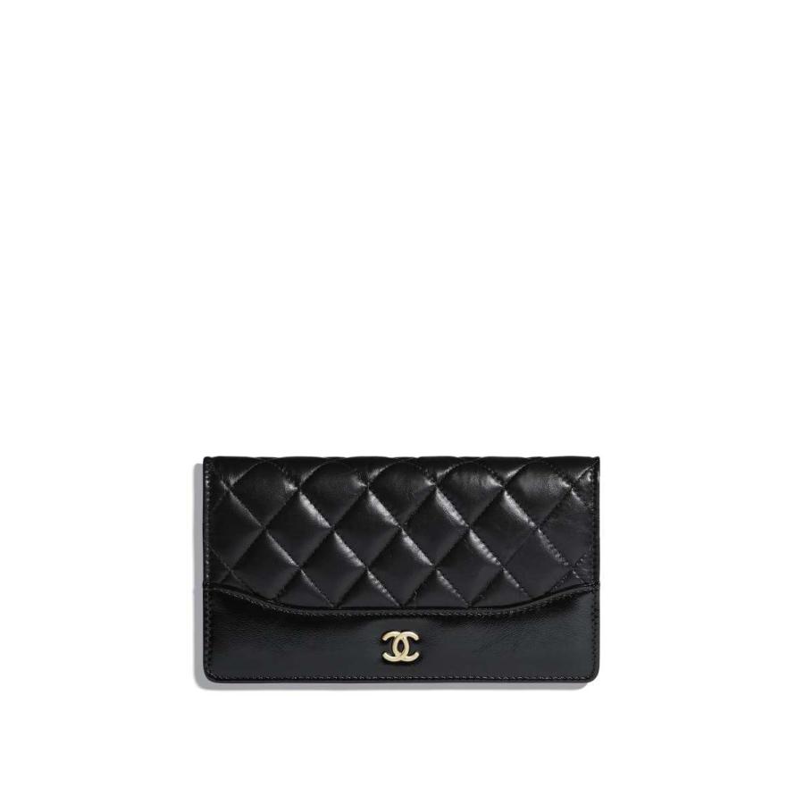 シャネル Chanel ファッション 財布 クルーズ 長財布 二つ折り ２つ折り ブラック 財布 ゴールド エイジドカーフスキン レザー Aychanelay Chanelist