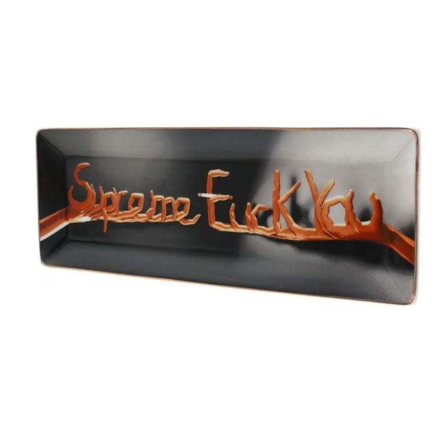 Supremeシュプリーム SUPREME Fuck You Tray セラミックトレイ BLACK