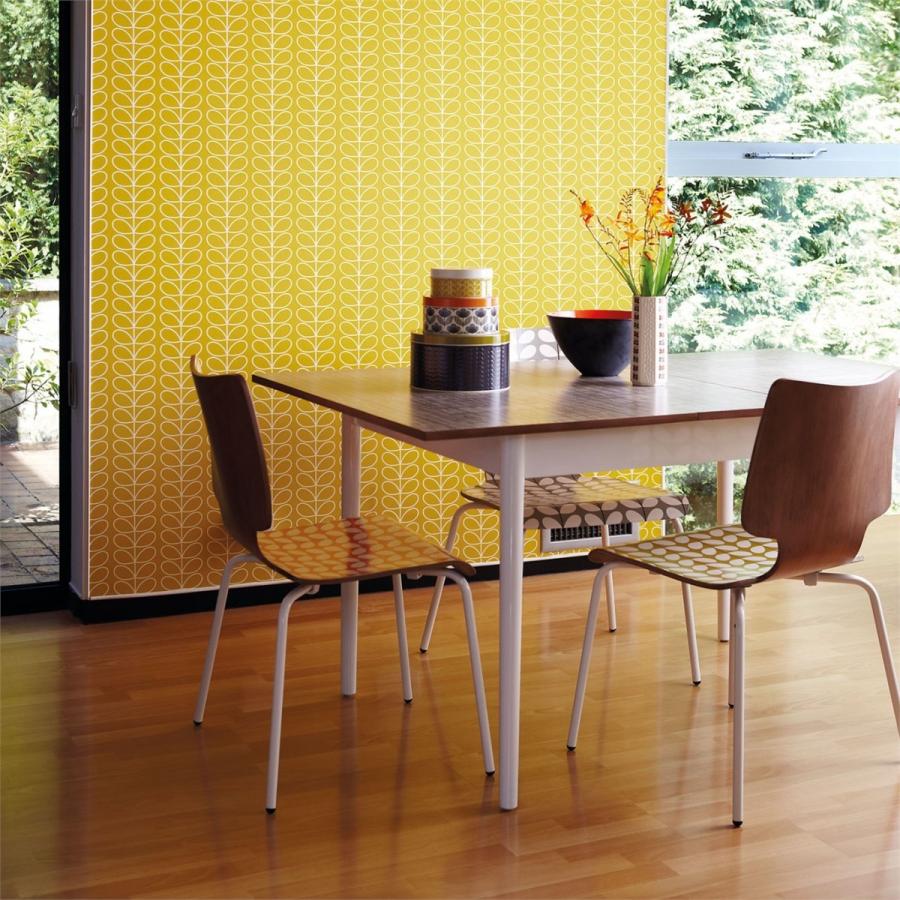 輸入壁紙 Orlakiely オーラカイリー Linear Stem Diy 工具 壁紙 葉っぱ柄 インテリアショップ 住宅設備 デコール