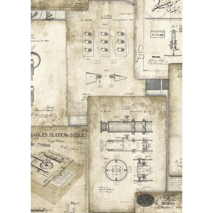 壁紙 住宅設備 張り替え おしゃれ 輸入 おすすめ 輸入壁紙 壁紙 Age Espoir New Age 国内在庫 Ho3336 ベージュ 書斎 図面 書類 モダン York テシード Ho3336 インテリアショップ デコール