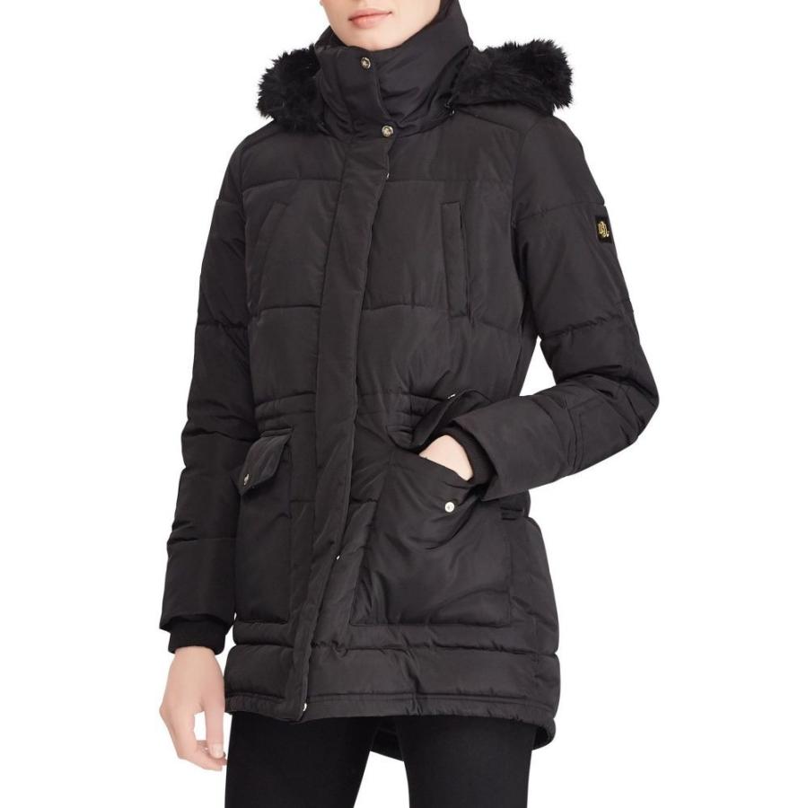 ローレン With ダウン 中綿ジャケット レディース Ralph Lauren Faux Lauren ラルフ Coat Fur Fur Trim アウター Puffer With Faux Black Dp3 Ff0dec4e54 フェルマート エフ Fermart Ef 国内最安値値下げ