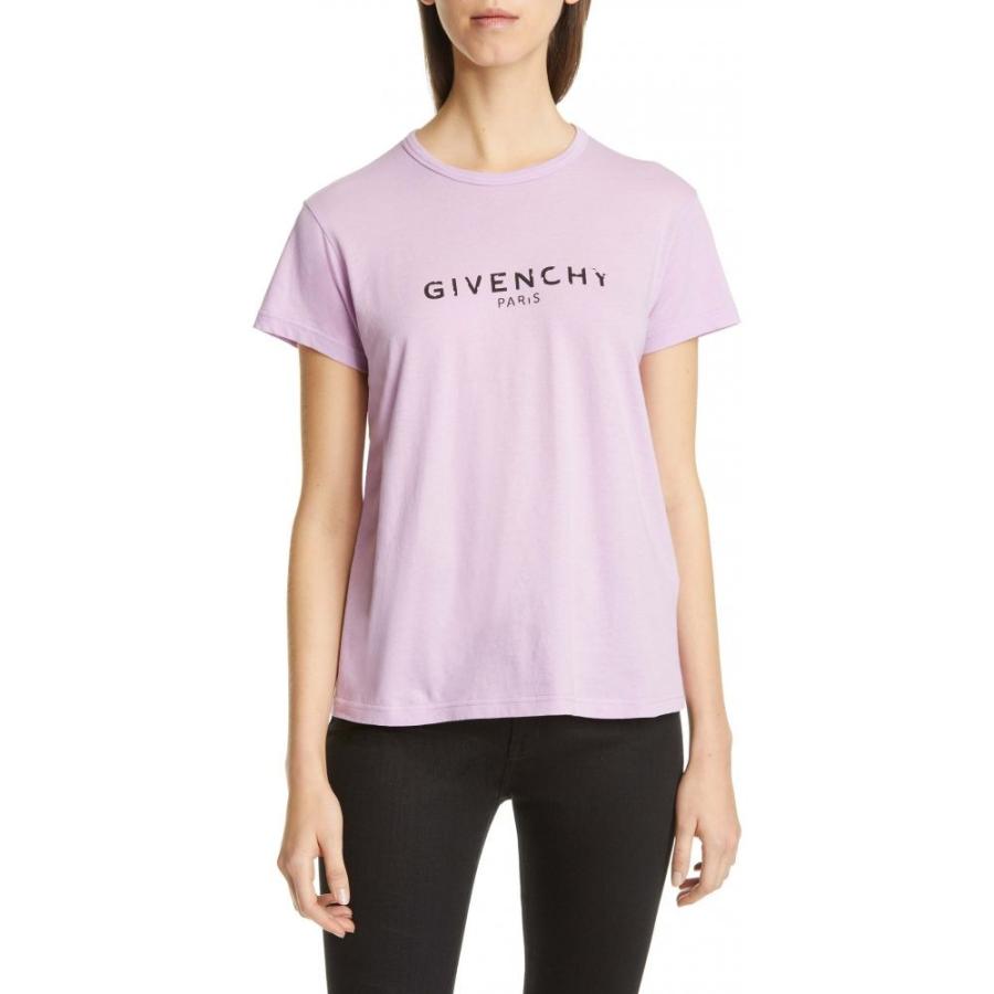 ジバンシー その他トップス Givenchy レディース Tシャツ Cotton Mauve ロゴtシャツ トップス Logo Cotton Tee Mauve Dp3 Ff542a63af フェルマート エフ Fermart Ef