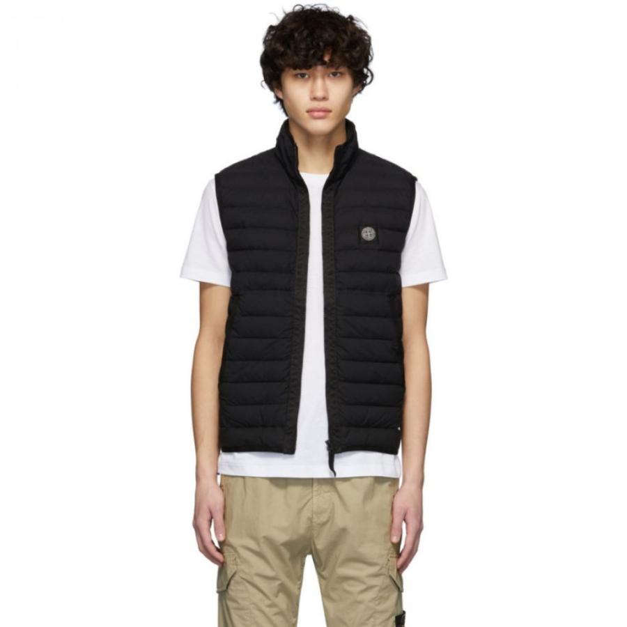 ストーンアイランド ダウンコート Island Stone Island メンズ ダウン 中綿ジャケット アウター Black Down Black Waistcoat Jacket Black Hc 201828m185329 フェルマート エフ Fermart Ef