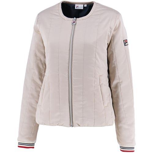 フィラ Fila レディース テニスウェア ウォームアップ ウエア ジャケット 練習着 ゴールド Vl1876 07 ジャージ テニス 防寒 おしゃれ 練習着 ゲームウェア Esports