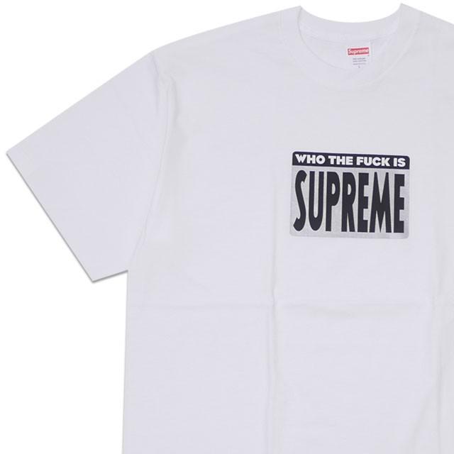 Supreme 新品 シュプリーム SUPREME Who The Fuck Tee Tシャツ WHITE ホワイト 白 メンズ