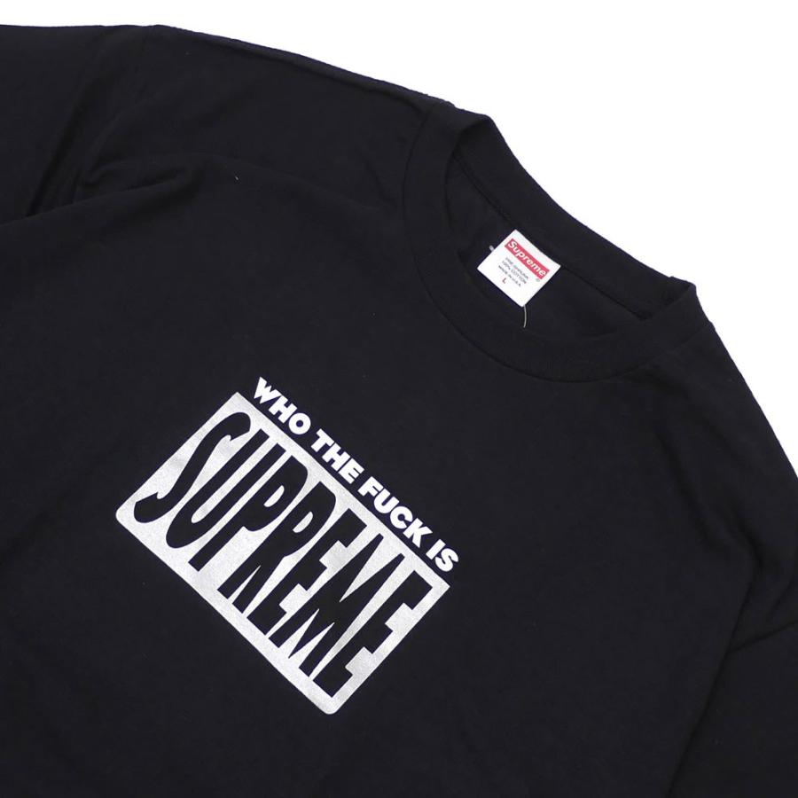 Supremeシュプリーム 新品 SUPREME Who The Fuck Tee Tシャツ BLACK ブラック 黒 メンズ
