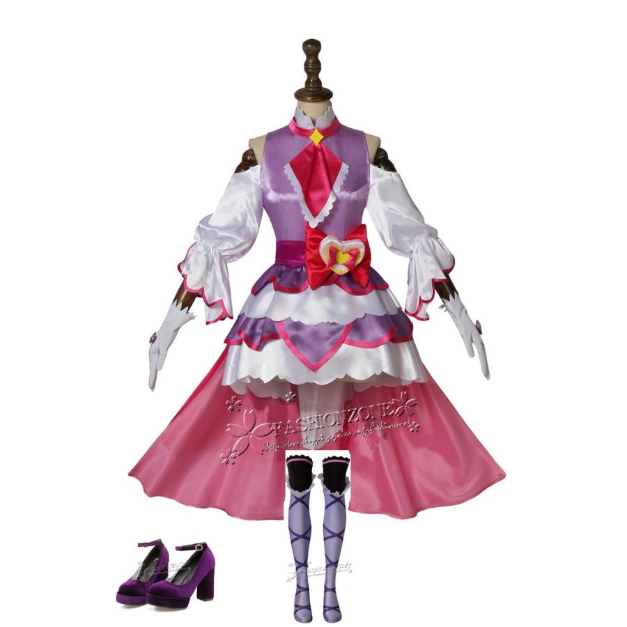 送料無料ｈｕｇっと プリキュア 風 コスプレ衣装 ルールー アムール コスプレ衣装 靴cosplay アニメ Fashion コスプレ衣装 ゲーム コスチューム ハロウィン仮装 Cos543 Fashion Zone