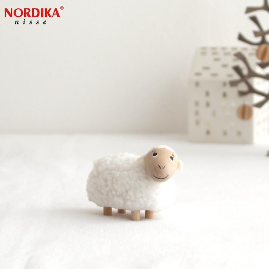 ノルディカニッセ 白羊 大 NORDIKA nisse クリスマス 雑貨 木製 人形 北欧 NRD120045