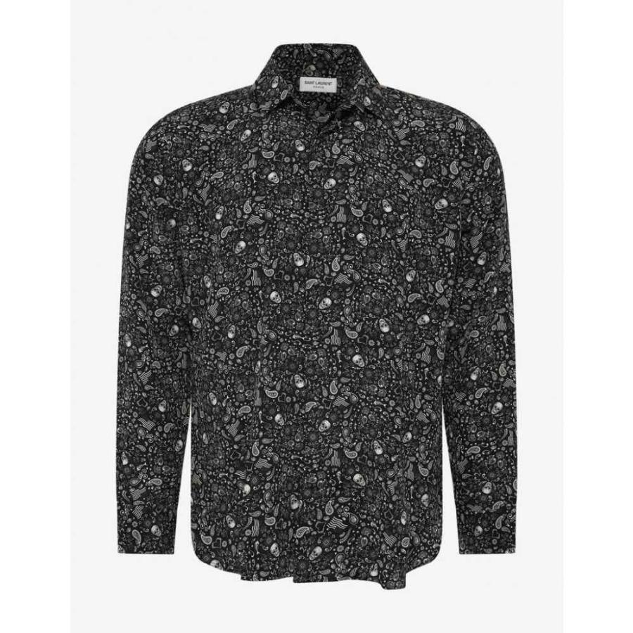 saint laurent skull t shirt