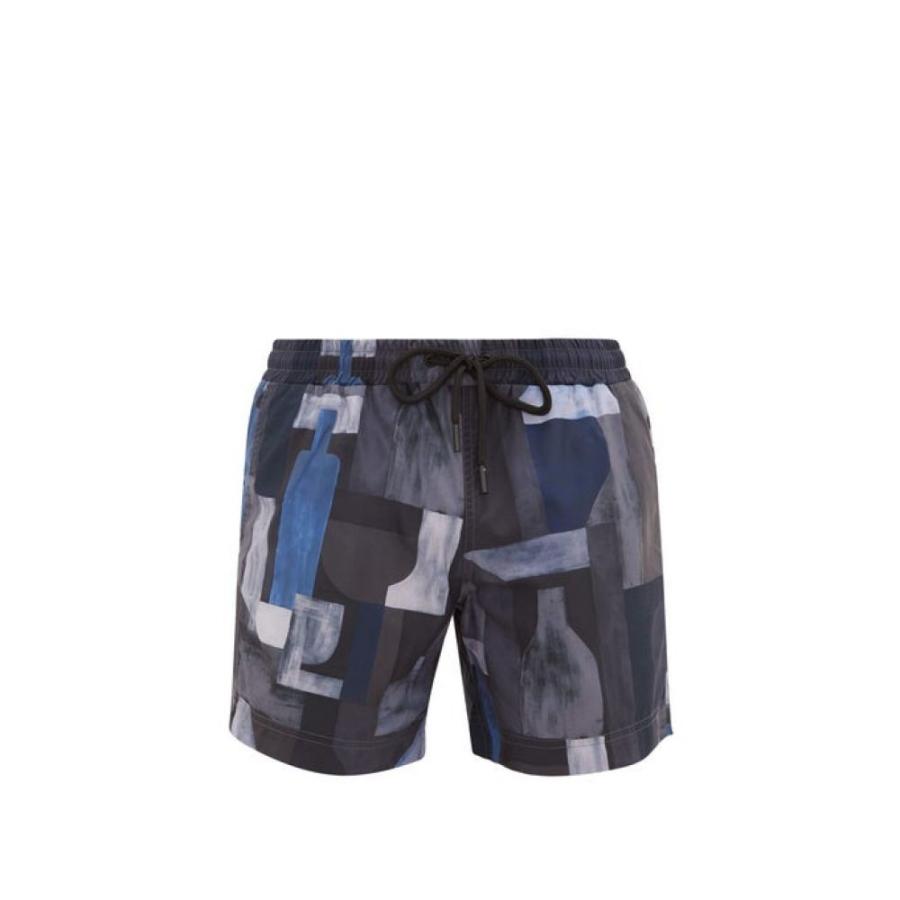 コンマズ Commas Swim ファッション メンズ Bottle Print 海パン ショートパンツ 水着 ビーチウェア Bottle Print Swim Shorts Grey Hb フェルマート Fermart 2号店
