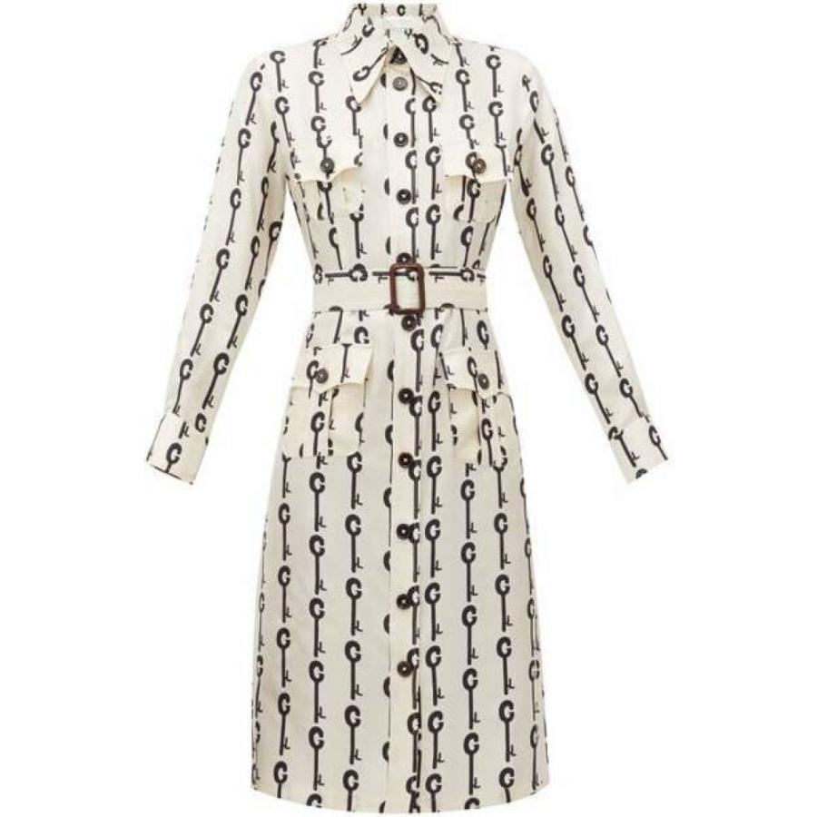 ラ White Hb ラ プレスティック La ウィストン Lou La Prestic Ouiston レディース ワンピース ワンピース ドレス Lou Lou Good Luck Print Silk Twill Dress Ivory White Hb フェルマート Fermart 2号店