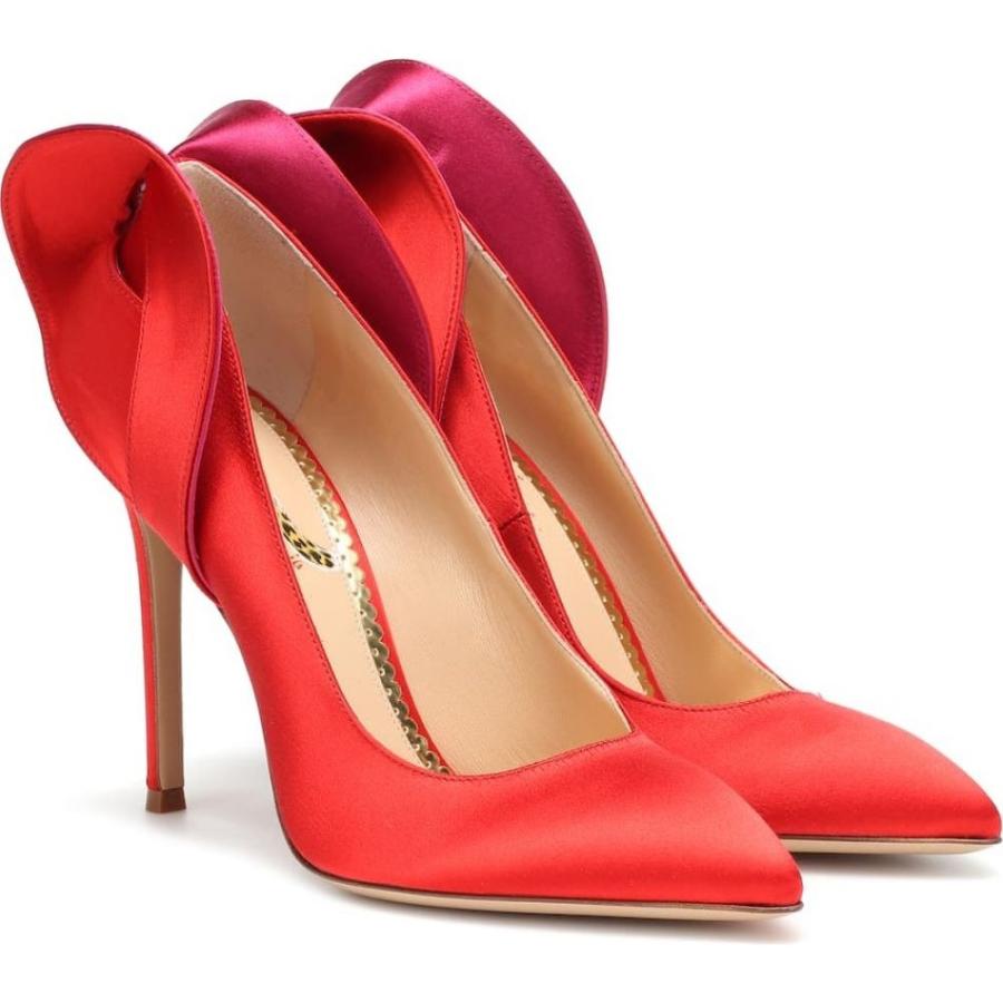 シャーロット Flaming オリンピア Charlotte Olympia レディース パンプス シューズ 靴 Satin Olympia Pumps パンプス Flaming Red Hb4 P フェルマート Fermart 3号店