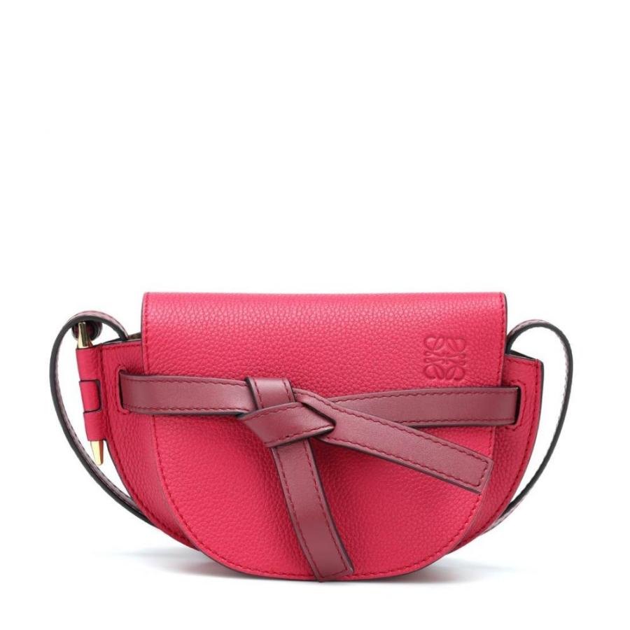 ロエベ Raspberry Wine Loewe レディース ショルダーバッグ バッグ Gate Mini Leather Crossbody ファッション Leather Bag Raspberry Wine Hb4 P フェルマート Fermart 3号店