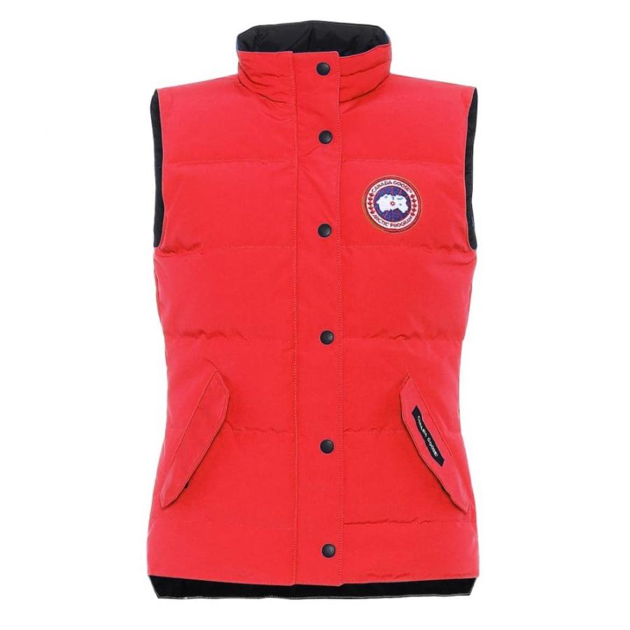 ダウンベスト トップス Gilet カナダグース Down レディースファッション Goose ベスト ベスト ジレ レディース トップス Gilet トップス Goose Red Canada ベスト ジレカナダグース Canada Goose レディース ベスト ジレ ダウンベスト トップス Freestyle Down Gilet Red