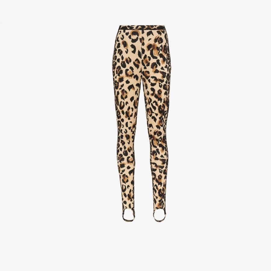 新品好評にて期間延長 靴下 レディース Leopard Leopard レディースファッション ミュグレー Leggings インナー 下着 レディース トレンカ 部屋着 下着 レギンスミュグレー Mugler レディース スパッツ レギンス インナー 下着 Leopard Print Leggings Brown