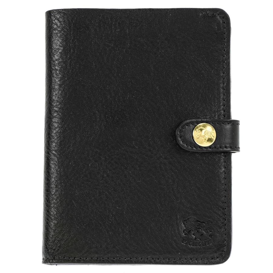 イルビゾンテ Il C0343 Bisonte Il 二つ折り財布 C0343 P Wallet ブラック 153 135 Black Nero 財布 コンパクト レザー 革 牛革 イタリア Il C0343 153 レディースファッションのフィカス