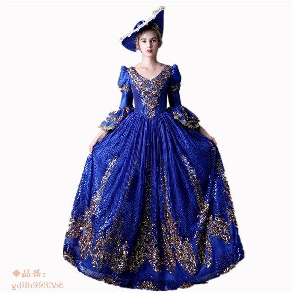 サイズ指定可 貴族 ドレス 王族服 ステージ衣装 貴族 ロング お嬢様 お嬢様 舞台衣装 現代演劇服装 舞台衣装 衣装 宮廷 オペラ声楽 ヨーロッパ風 プリンセスライン お姫様 演出服 Gd8h フィホーネ