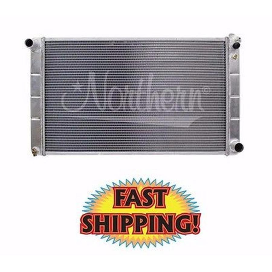 車 カスタム パーツラジエーター パーツ ラジエター Northern V8 1968 77 Chevelle Northern Malibu Direct Fit Aluminum Radiator V8 Manual 5055 E G A Imp