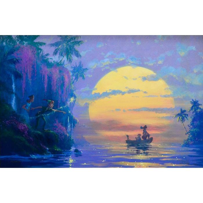 ジェームス コールマン Hook その他版画 絵画 Discovered ピーターパン ジクレー版画 ディズニー 1851 ギャラリー風のたより 版画 店