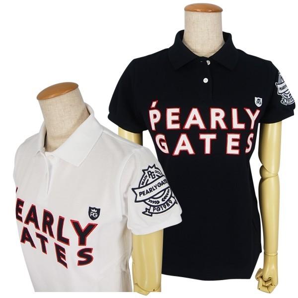 Pearly レディースウエア New パーリーゲイツ レディス半袖ポロシャツ パーリーゲイツ トリコカラー2段ロゴ Japan 30周年記念限定モデル 30th 055 パーリーゲイツbyゴルフウエーブ Gates Gates Made 055 19c 当店在庫してます