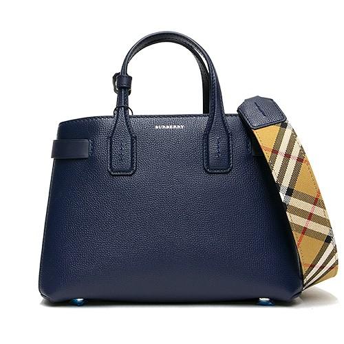 バナー レザー&ヴィンテージチェックリージェンシーブルー BURBERRY ...