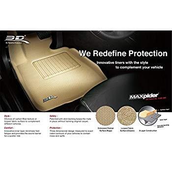 3d Maxpider 自動車 Maxpider 3列目のカスタムダッジデュア用全天候型フロアマット U Halプロショップ2