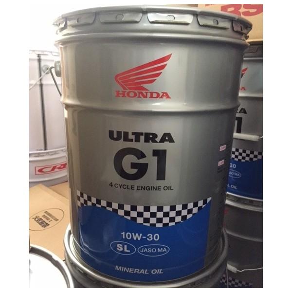 あすつく対象 ウルトラ ウルトラ G1 10w 30 G1 リットル l 4サイクルエンジンオイル ペール缶 Honda ホンダ 10w 30 H7 032 バイク メンテ館