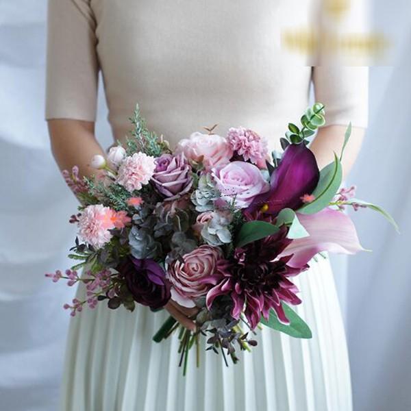 送料無料 ウエディングブーケ ブートニア アレンジメント 手首の花 結婚式 ローズ ブートニア 造花 ウェディング用 アレンジメント キット 花嫁 披露宴 安い 手作り キット ブライダルブーケ Fh07 豊盛商事