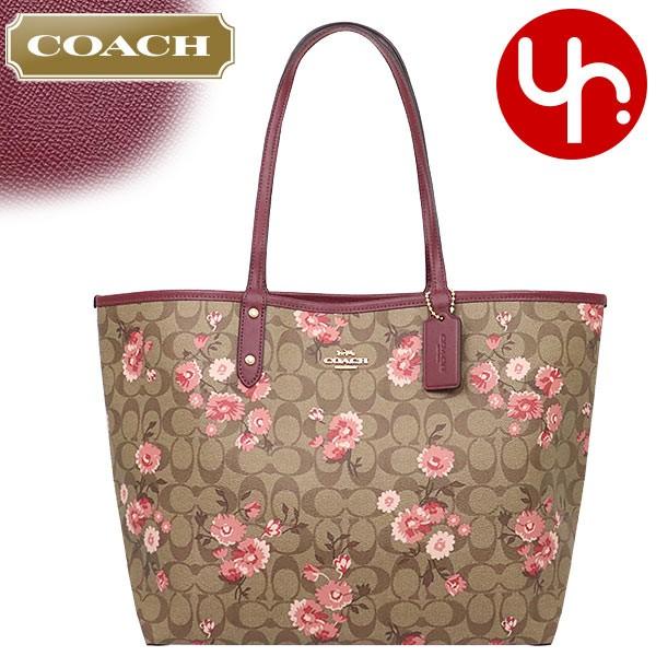 激安本物 【明日朝まで】COACH リバーシブルトートバッグ シグネチャー ピンク コーチ - トートバッグ