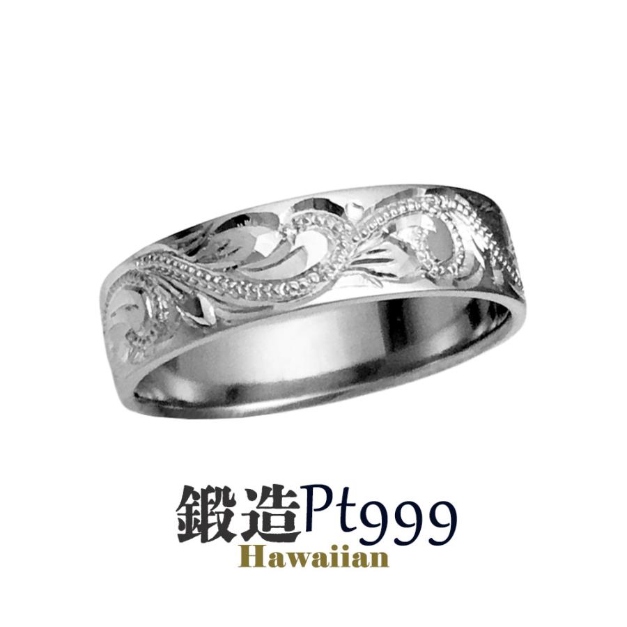 プラチナリング Pt999 ギフト 純プラチナ 記念日 平打 指輪 花無しモアニ彫巾5ｍｍ6ｇ 手彫彫金 マリッジ 高密度 記念日 ギフト 花言葉 Yh229p 純金 純プラチナジュエリー館