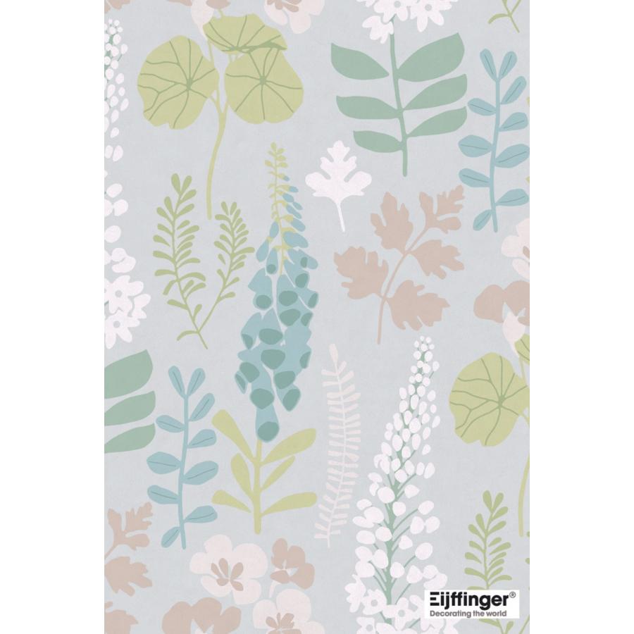 輸入壁紙 Eijffinger Fusion 内装 植物 花 ポップ 花 北欧 カラフル パステル グレー Eijffinger Joyris ジョイリス