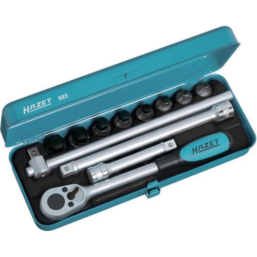 在庫一掃セール のhazet Diy 工具 ヘキサゴンソケットレンチセット 差込角12 7mm 道具 工具 985 Tr 工具屋 985 まいど 代引き不可 の