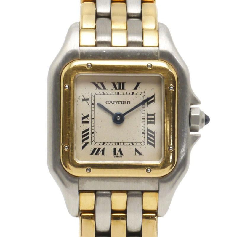 送料無料 Cartier カルティエ クオーツ Cartier パンテールsm レディース腕時計 腕時計 Ss Yg クオーツ イエローゴールド 使用感大 1a0293 1a0293 質屋クラタセブン