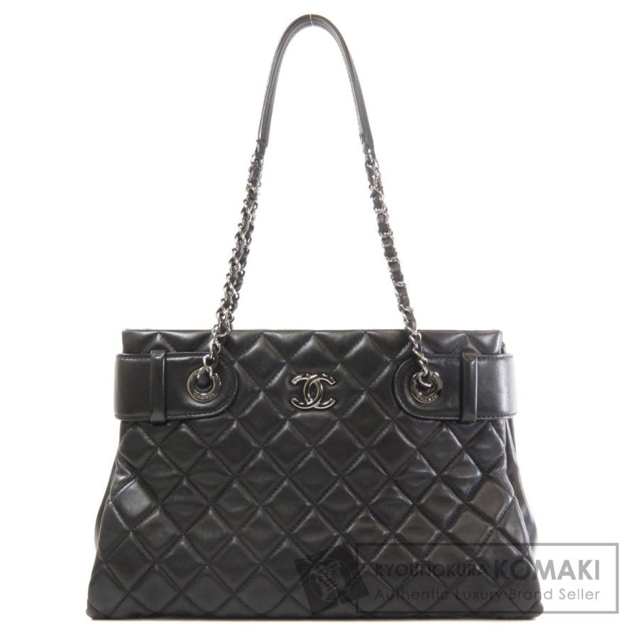 Chanel チェーントート シャネル チェーントート シルバー金具 シルバー金具 トートバッグ ラムスキン 中古 レディース 中古 ブランド京の蔵小牧