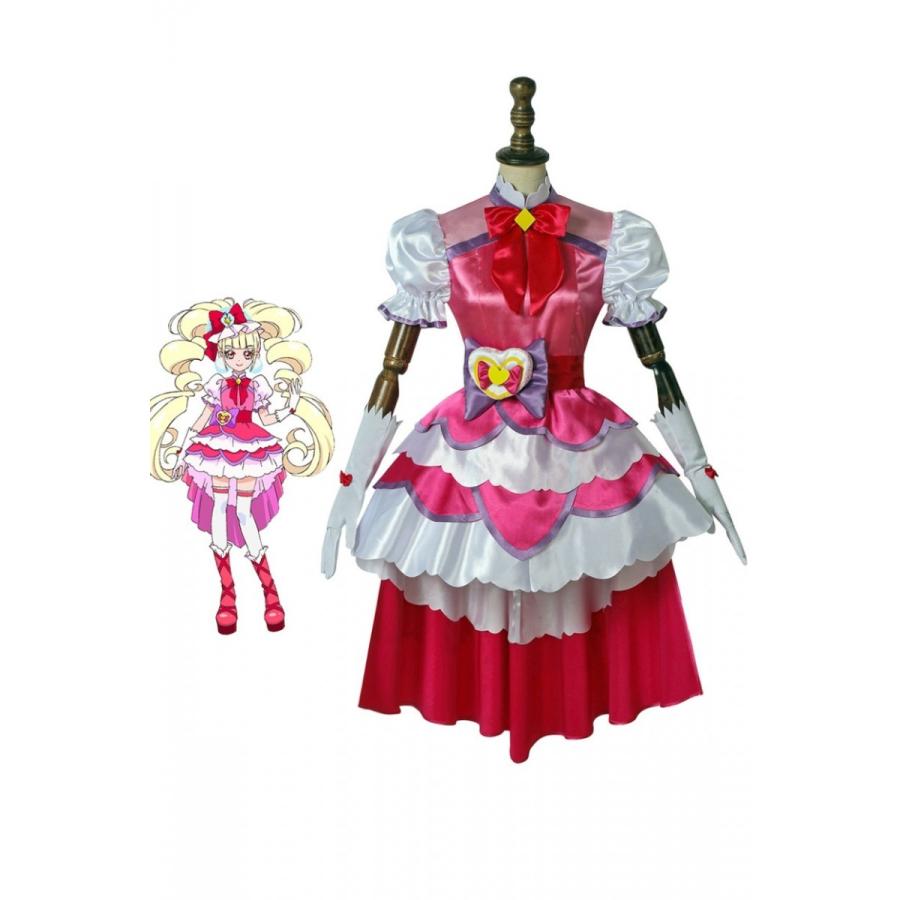 Hugっと プリキュア Cosplay キュアマシェリ コスプレ衣装 愛崎えみる コスプレ衣装 コスチューム Cosplay 仮装 仮装 4169 Lardoo株式会社