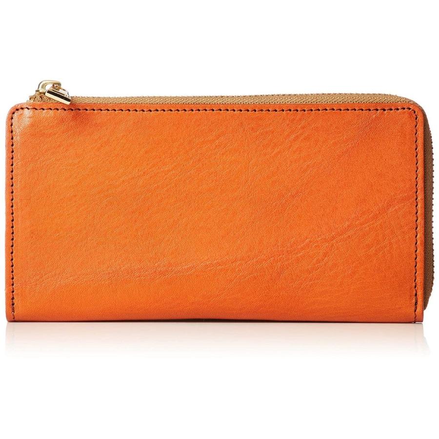 ジャパン ファクトリー 栃木レザー長財布l字ファスナー メンズ レディース ファクトリー オレンジ レディース メンズ Jaw017 Orange リバティオンラインストア